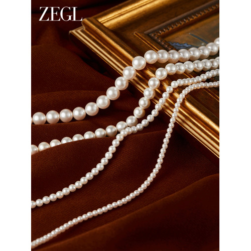 ZEGL人造大珍珠項鍊配飾女2026新款輕奢小衆高級感婚禮敬酒服配飾