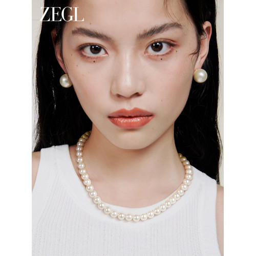 ZEGL人造大珍珠項鍊配飾女2026新款輕奢小衆高級感婚禮敬酒服配飾