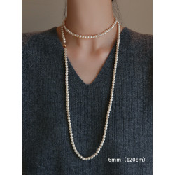 長款珍珠項鍊毛衣鏈秋冬輕奢高級感曡戴項鍊頸鏈女款2026新款爆款