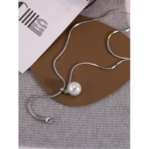 Z小姐 珠珠長款毛衣鏈2025新款爆款輕奢氣質時尚小衆項鍊女士配飾