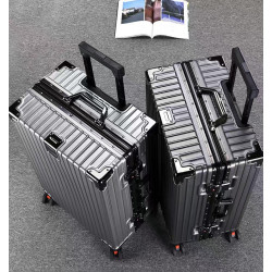 行李箱2023新款拉桿箱萬向輪28寸鋁框男女學生登機箱大容量旅行箱