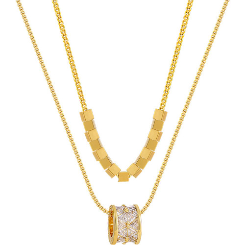 雙層曡戴項鍊女款2026新款輕奢小衆毛衣鏈高級感秋冬大氣高檔配飾