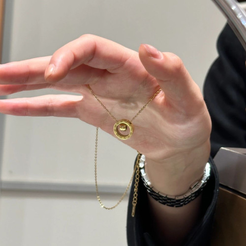 高規格行政搭配!可水洗正式上檔次羅馬數字項鍊不掉色鎖骨鍊簡約