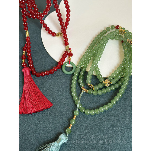 國風紅色串珠子流蘇項鍊新中式長款斜背鏈輕奢毛衣鏈古風旗袍配飾 國風紅色串珠子流蘇項鍊新中式長款斜背鏈輕奢毛衣鏈古風旗袍配飾