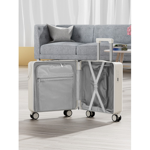 行李箱20寸前開口登機箱輕便小型女拉桿箱靜音密碼箱18寸男旅行箱