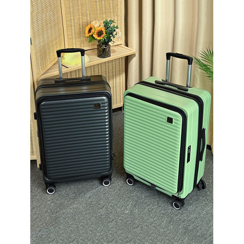 新款側開蓋行李箱28寸大容量旅行箱可擴展拉桿箱20靜音密碼登機箱