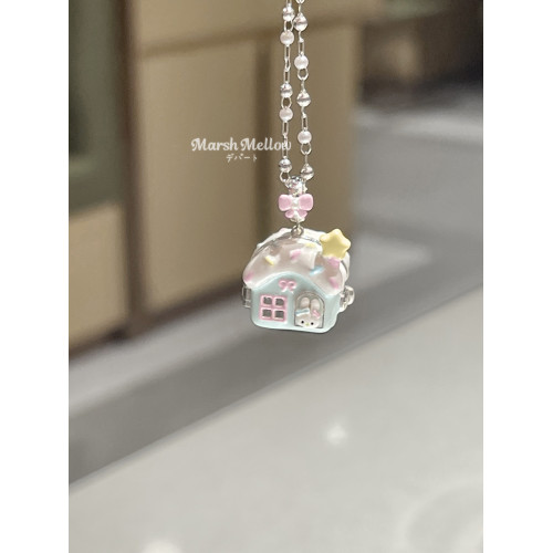 新品！marshmellow珠寶商店奶油甜品屋 925鍍銀項鍊吊墜女款原創