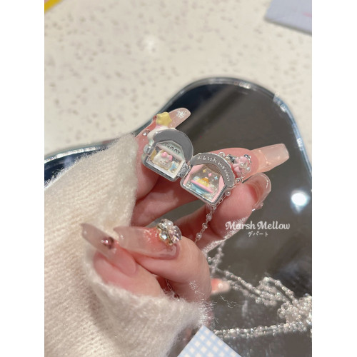 新品！marshmellow珠寶商店奶油甜品屋 925鍍銀項鍊吊墜女款原創