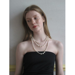 超多種珮戴方式珍珠項鍊~小香風氣質輕奢曡戴長鏈飾品優雅百搭