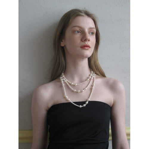 超多種珮戴方式珍珠項鍊~小香風氣質輕奢曡戴長鏈飾品優雅百搭