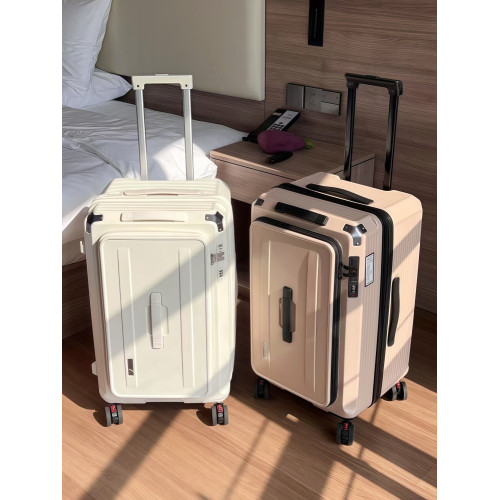 新款側開蓋深倉五輪大容量托運行李箱男32寸可擴容旅行箱拉桿箱女
