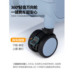 新款側開深倉登機行李箱女拉桿箱男輕便前開小旅行箱可擴展密碼箱