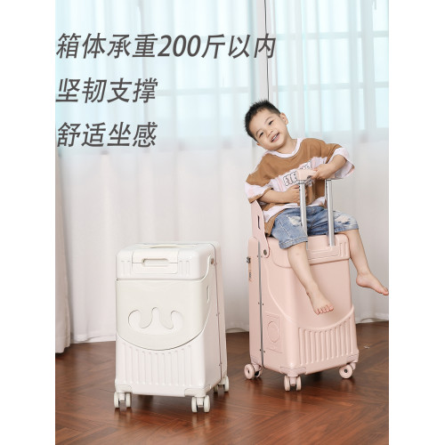 行李箱兒童可坐20寸登機帶娃神器前開口寶寶遛娃旅行箱座椅拉桿箱