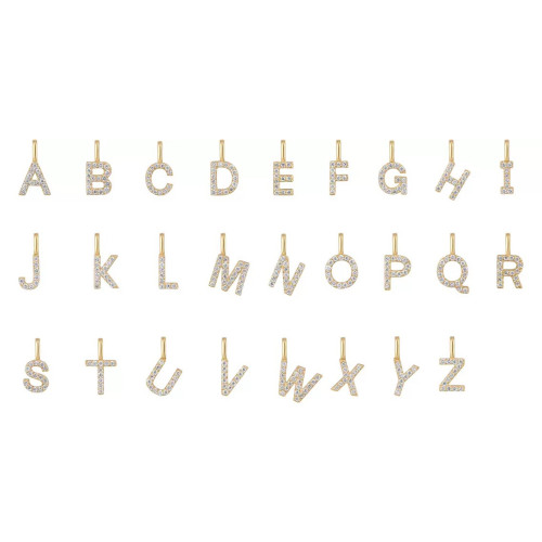 S925銀26字母項鍊女迷你吊墜名字DIY簡約輕奢氣質百搭鎖骨鍊禮物 S925銀26字母項鍊女迷你吊墜名字DIY簡約輕奢氣質百搭鎖骨鍊禮物