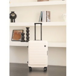 進口日本hinomoto靜音輪側開蓋行李箱女可擴展杯架旅行箱登機箱男