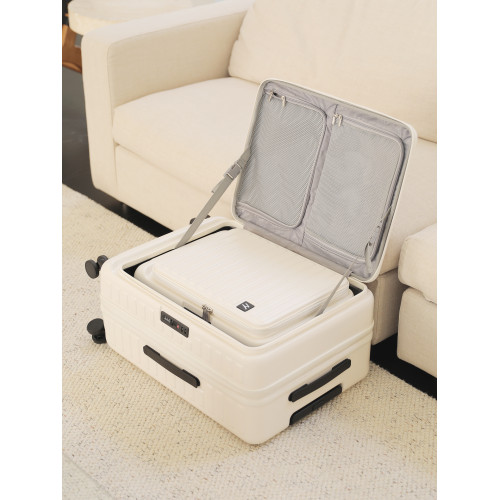 進口日本hinomoto靜音輪側開蓋行李箱女可擴展杯架旅行箱登機箱男 進口日本hinomoto靜音輪側開蓋行李箱女可擴展杯架旅行箱登機箱男