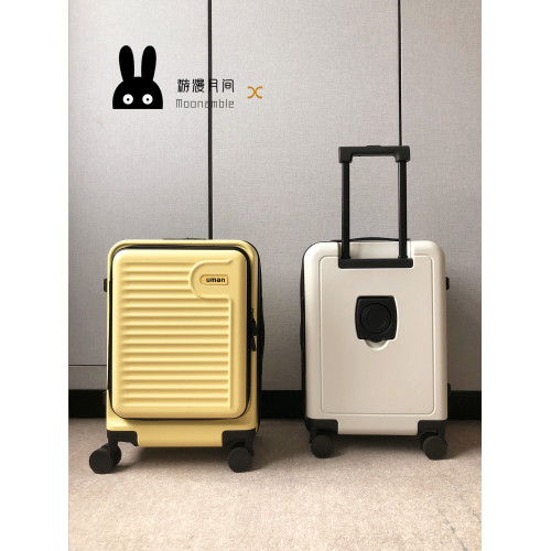 側開蓋行李箱女20寸可擴展大深倉旅行登機箱2025新款學生拉桿箱子