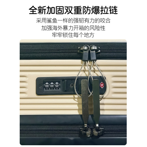 新款五輪大容量側開口行李箱雙開合登機拉桿箱加厚28寸托運旅行箱