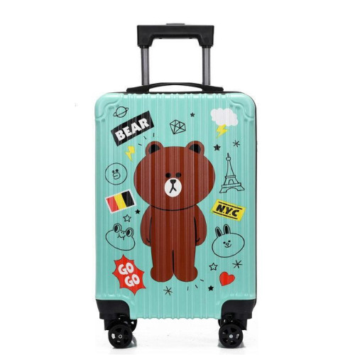 2025男兒童行李箱新款旅行箱學生女卡通萬向輪20寸小熊拉桿箱時尚 2025男兒童行李箱新款旅行箱學生女卡通萬向輪20寸小熊拉桿箱時尚