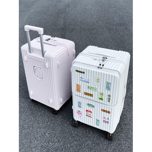 前開口超大容量拉桿箱萬向輪行李箱男女多功能結實耐用旅行箱30寸