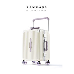 2026新款寬拉桿行李箱20寸女生高顔值鋁框旅行箱登機密碼箱子男24