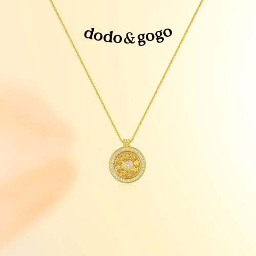 DODOGOGO八寶羅盤項鍊女款配飾秋冬新款毛衣鏈輕奢小衆鎖骨鍊頸鏈 DODOGOGO八寶羅盤項鍊女款配飾秋冬新款毛衣鏈輕奢小衆鎖骨鍊頸鏈