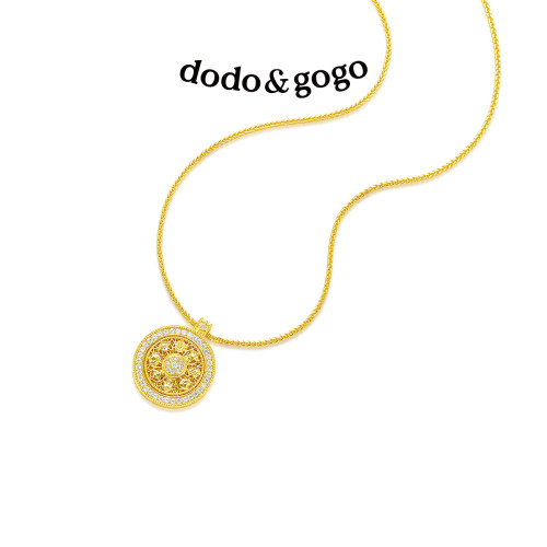 DODOGOGO八寶羅盤項鍊女款配飾秋冬新款毛衣鏈輕奢小衆鎖骨鍊頸鏈 DODOGOGO八寶羅盤項鍊女款配飾秋冬新款毛衣鏈輕奢小衆鎖骨鍊頸鏈