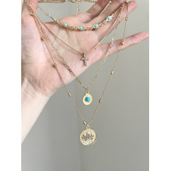 Vintage古著 Bohemian lotus項鍊