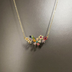 Vintage古著 Floral Star Trails項鍊