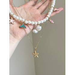 Vintage古著 Baroque ocean wind starlar項鍊