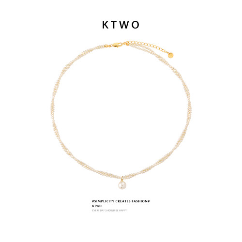 雙層纏繞大珍珠吊墜毛衫項鍊女輕奢珍珠鍊設計時尚秋冬毛衣鎖骨鍊 雙層纏繞大珍珠吊墜毛衫項鍊女輕奢珍珠鍊設計時尚秋冬毛衣鎖骨鍊