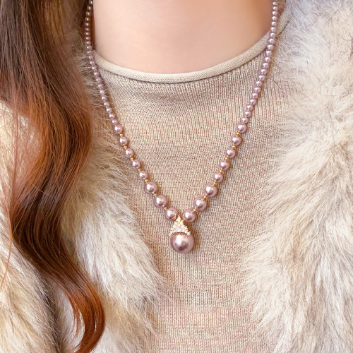 冰雪女王漸變仿珍珠毛衣項鍊女2026新款高級感鎖骨頸鏈輕奢小衆配 冰雪女王漸變仿珍珠毛衣項鍊女2026新款高級感鎖骨頸鏈輕奢小衆配