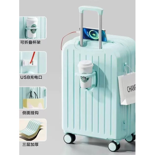 卡通兒童黃鴨行李箱可登機20寸拉桿箱24寸旅行箱28寸萬向輪大容量