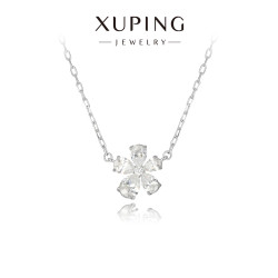 旭平【向陽之花】精緻五瓣花項鍊女清新甜美可愛少女花朵鎖骨鍊