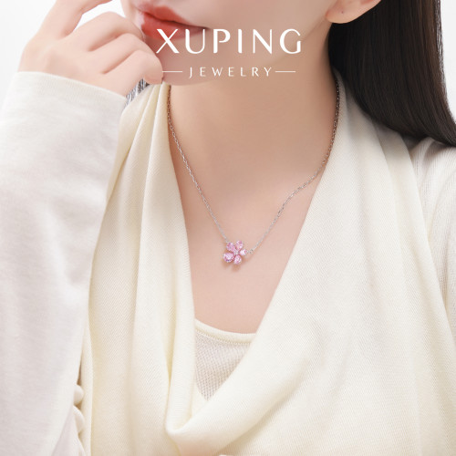 旭平【向陽之花】精緻五瓣花項鍊女清新甜美可愛少女花朵鎖骨鍊 旭平【向陽之花】精緻五瓣花項鍊女清新甜美可愛少女花朵鎖骨鍊