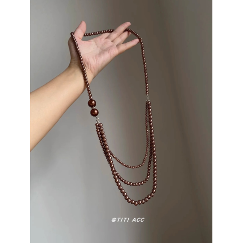 復古仿珍珠蕾絲花項鍊女長款氣質三層鎖骨鍊氛圍感毛衣鏈多層頸鏈 復古仿珍珠蕾絲花項鍊女長款氣質三層鎖骨鍊氛圍感毛衣鏈多層頸鏈