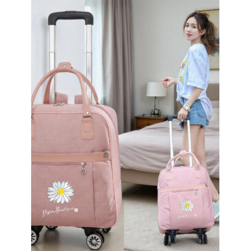 輕便大容量拉桿包旅行包大靜音萬向輪防水行李袋學生雙肩後後背包女