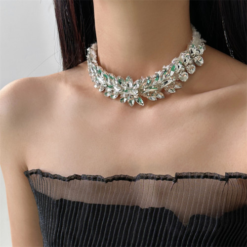 法式超閃輕奢鋯石毛絨choker項鍊女精緻高級設計感時尚脖頸鏈配飾 法式超閃輕奢鋯石毛絨choker項鍊女精緻高級設計感時尚脖頸鏈配飾