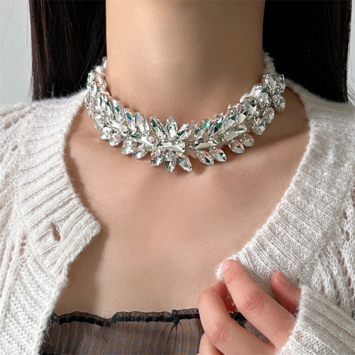 法式超閃輕奢鋯石毛絨choker項鍊女精緻高級設計感時尚脖頸鏈配飾 法式超閃輕奢鋯石毛絨choker項鍊女精緻高級設計感時尚脖頸鏈配飾