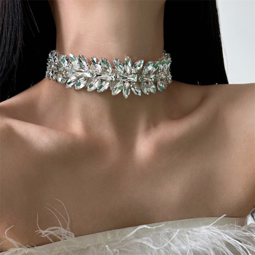 法式超閃輕奢鋯石毛絨choker項鍊女精緻高級設計感時尚脖頸鏈配飾 法式超閃輕奢鋯石毛絨choker項鍊女精緻高級設計感時尚脖頸鏈配飾