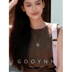 韓系銀色小馬吊墜項鍊女2026新款精緻高級感長款本命年鎖骨毛衣鏈