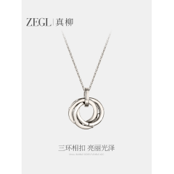 ZEGL圓環項鍊女毛衣鏈長款2025年新款爆款高級感秋冬百搭衛衣飾品