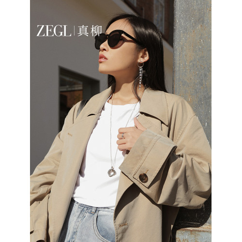 ZEGL圓環項鍊女毛衣鏈長款2025年新款爆款高級感秋冬百搭衛衣飾品