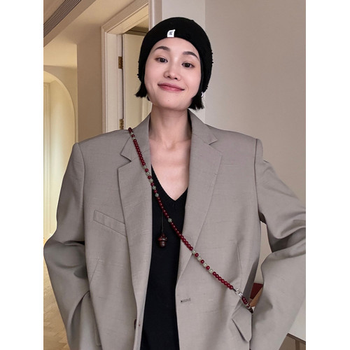 慕陽MUYANG璃畔長款毛衣鏈配飾斜背鏈小衆輕奢高級感百搭項鍊女