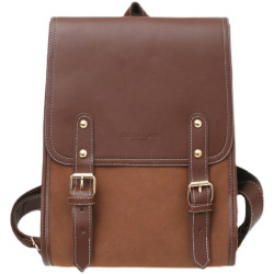 雙肩包女2025新款時尚洋氣日系包蓋式後後背包韓版簡約學生書包磨砂包