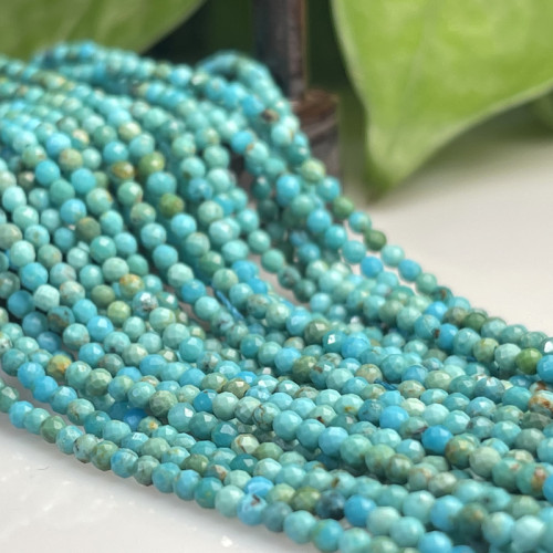 天然原礦綠松石高瓷藍手串DIY項鍊單多圈散珠手鏈女小米珠毛衣鏈 天然原礦綠松石高瓷藍手串DIY項鍊單多圈散珠手鏈女小米珠毛衣鏈