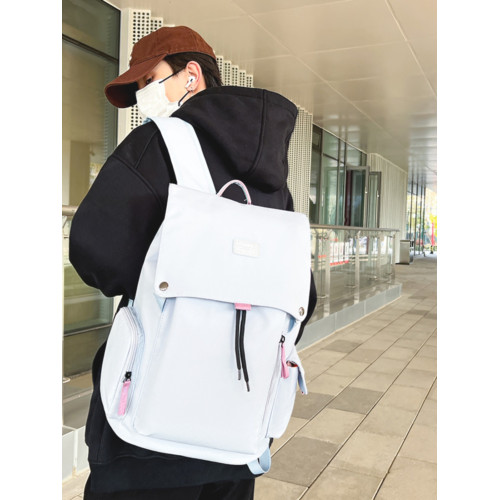 運動防水雙肩包女大容量潮牌旅行電腦後後背包男款高中生大學生書包女