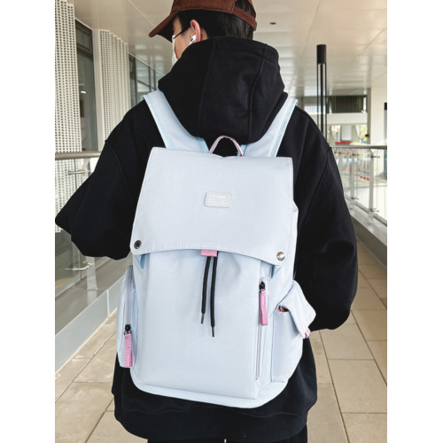 運動防水雙肩包女大容量潮牌旅行電腦後後背包男款高中生大學生書包女