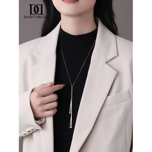 百搭幾何裝飾項鍊女長款氣質毛衣鏈2026新款簡約高級感鎖骨鍊配飾