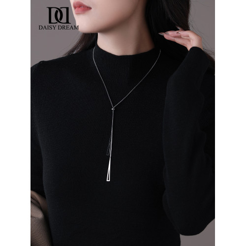 百搭幾何裝飾項鍊女長款氣質毛衣鏈2026新款簡約高級感鎖骨鍊配飾